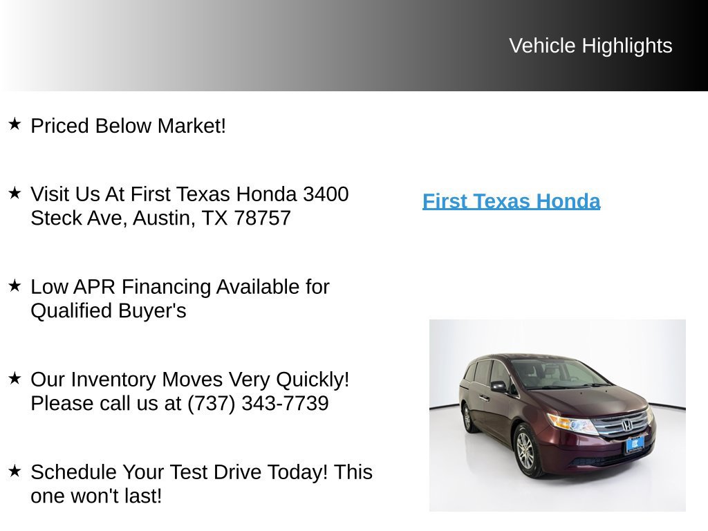 Used 2013 Honda Odyssey EX image 9