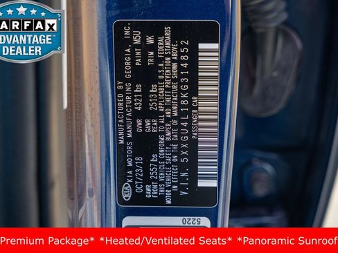 Used 2019 Kia Optima EX w/ EX Premium Package image 33