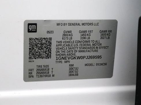 Used 2023 Chevrolet Traverse LT w/ LPO, Floor Liner Package AWD/4WD image 31