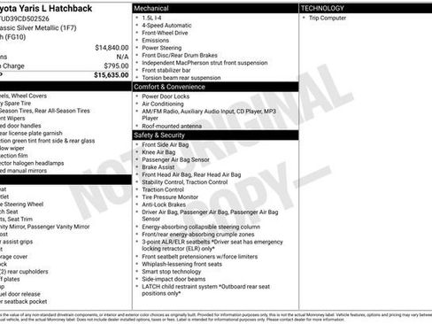 Used 2012 Toyota Yaris L image 5