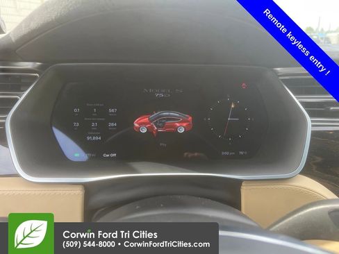 Used 2016 Tesla Model S 75D AWD/4WD image 3