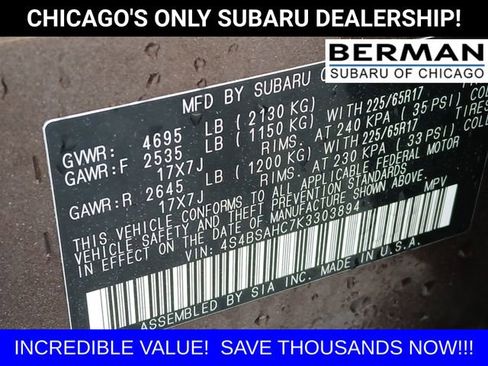 Used 2019 Subaru Outback 2.5i Premium image 21