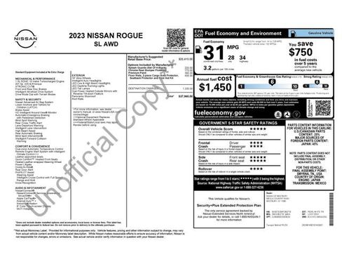 Certified 2023 Nissan Rogue SL AWD/4WD image 42