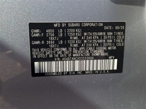 New 2025 Subaru Outback Limited image 35