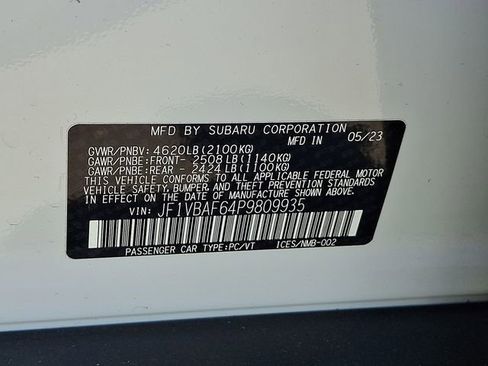 Certified 2023 Subaru WRX Premium AWD/4WD image 28