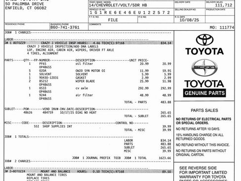Used 2014 Chevrolet Volt w/ Enhanced Safety Package 2 image 10