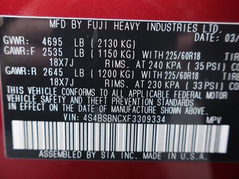 Used 2015 Subaru Outback 2.5i Limited AWD/4WD image 47