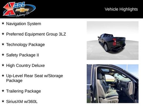 Used 2020 Chevrolet Silverado 1500 High Country w/ Technology Package image 2