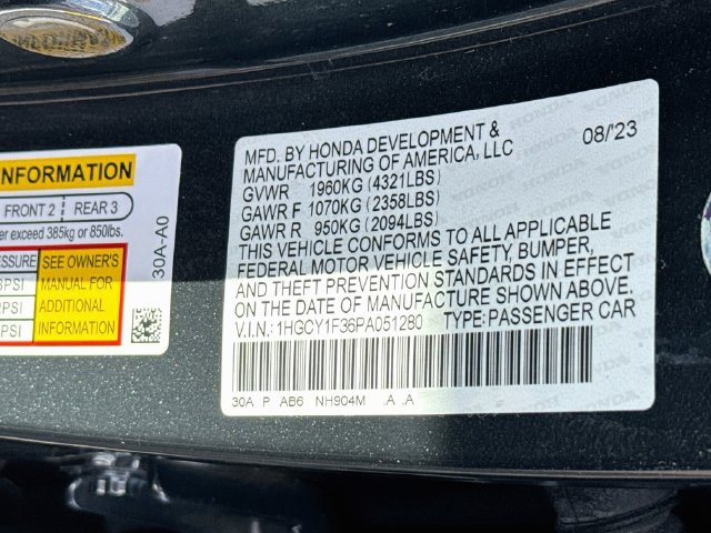 Certified 2023 Honda Accord EX image 35