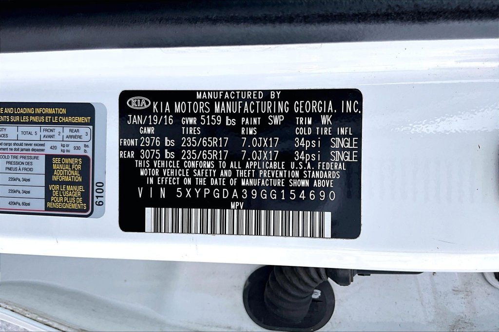 Used 2016 Kia Sorento AWD w/ LX Convenience Package image 35