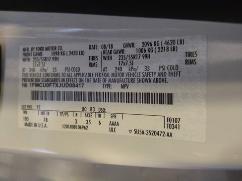 Used 2018 Ford Escape S FWD image 33