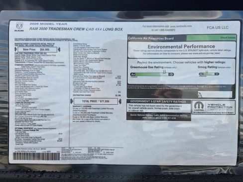 New 2026 RAM 3500 Tradesman AWD/4WD image 3
