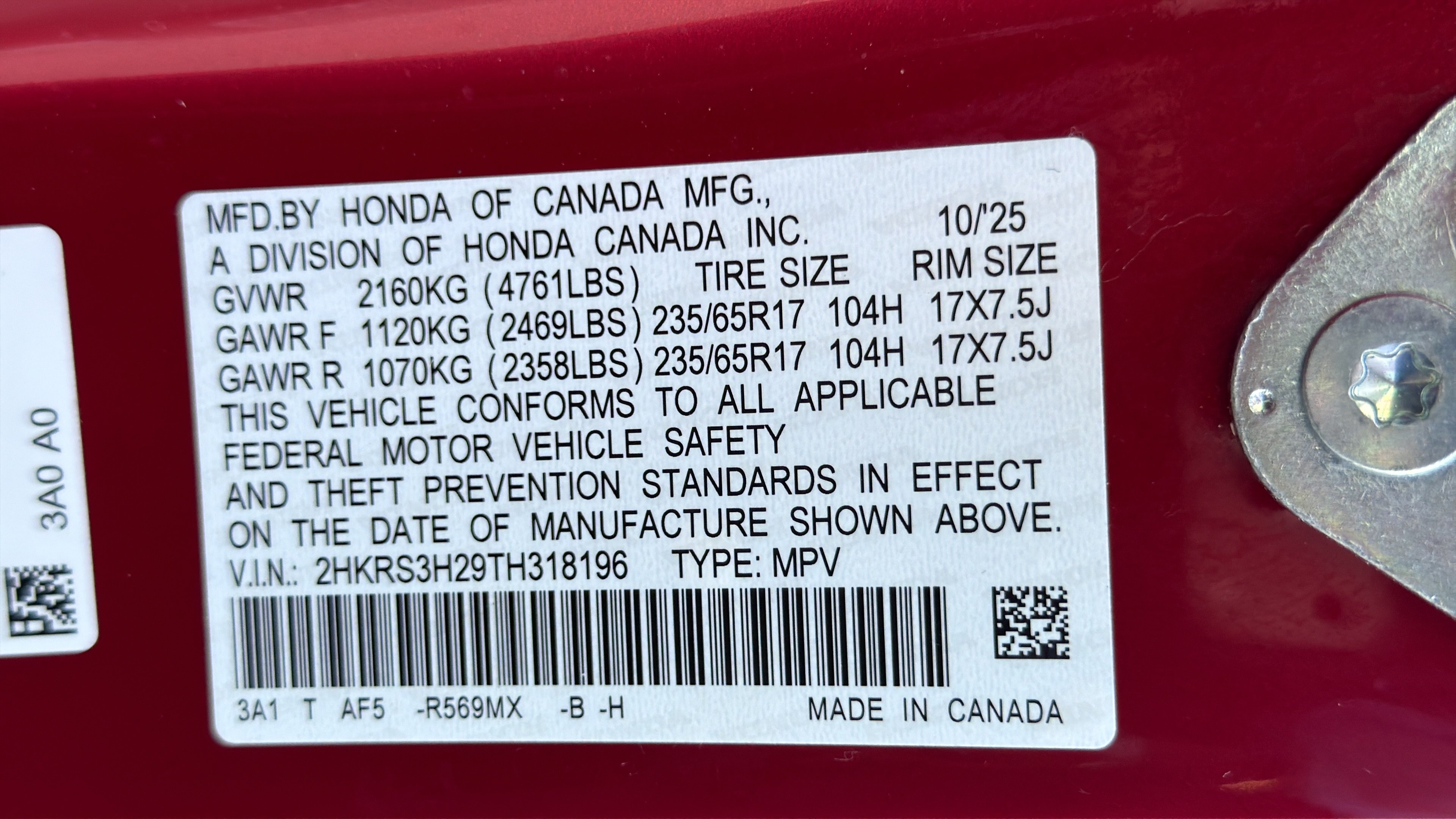 Used 2026 Honda CR-V LX image 31
