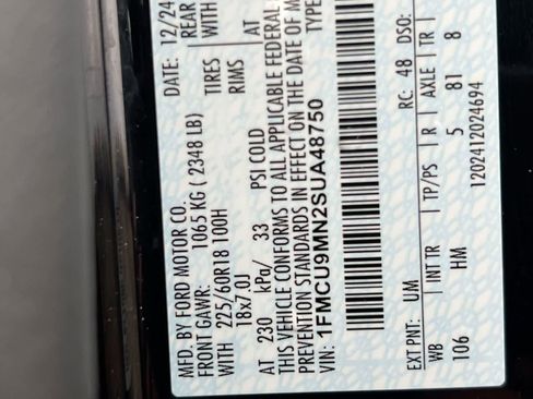 Used 2025 Ford Escape ST-Line w/ Tech Pack #1 image 36