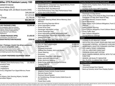 Used 2026 Cadillac CT5 Premium Luxury w/ Technology Package image 44