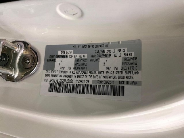 Used 2016 MAZDA MX-5 Miata Grand Touring RWD image 30