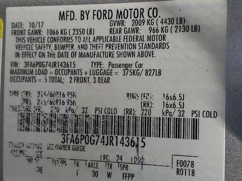 Used 2018 Ford Fusion S image 33