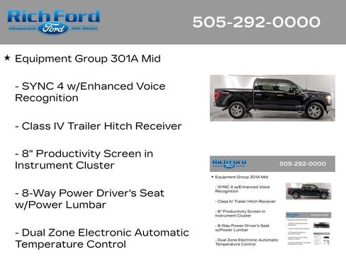 Certified 2023 Ford F150 XLT w/ Equipment Group 301A Mid AWD/4WD image 11
