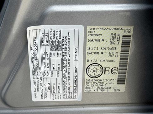 Used 2017 Nissan Murano Platinum AWD/4WD image 35