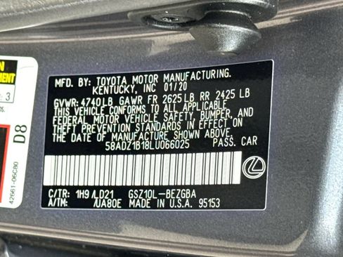 Used 2020 Lexus ES 350 w/ Premium Package FWD image 48
