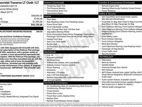 Used 2023 Chevrolet Traverse LT AWD/4WD image 24