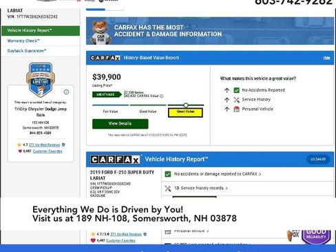 Used 2019 Ford F250 Lariat w/ Chrome Package image 12