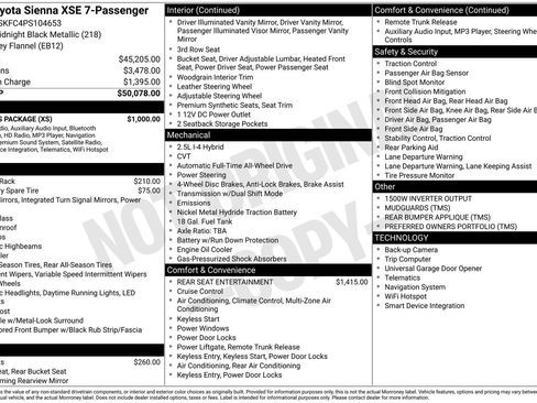 Used 2023 Toyota Sienna XSE w/ XSE Plus Package image 25