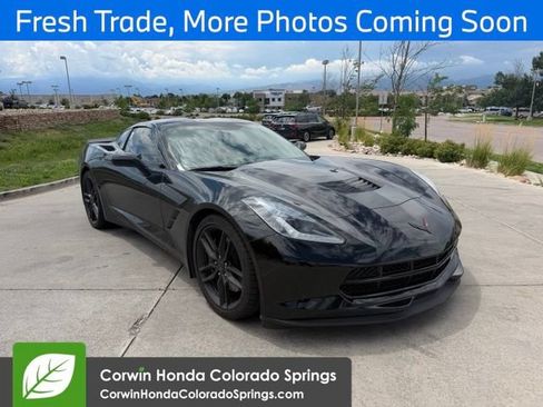 Used 2016 Chevrolet Corvette Stingray Coupe w/ Carbon Flash Badge Package RWD image 1