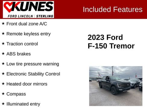 Used 2023 Ford F150 Tremor w/ Equipment Group 402A High image 2