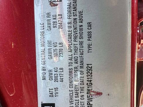Used 2016 Buick Verano Sport Touring w/ Experience Buick Package FWD image 34