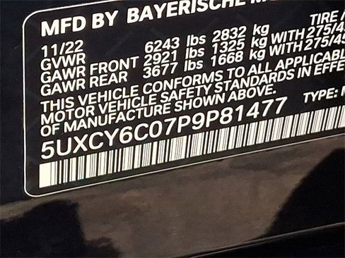 Certified 2023 BMW X6 xDrive40i w/ M Sport Package image 27