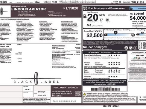 New 2026 Lincoln Aviator Black Label w/ Dynamic Handling Package AWD/4WD image 26