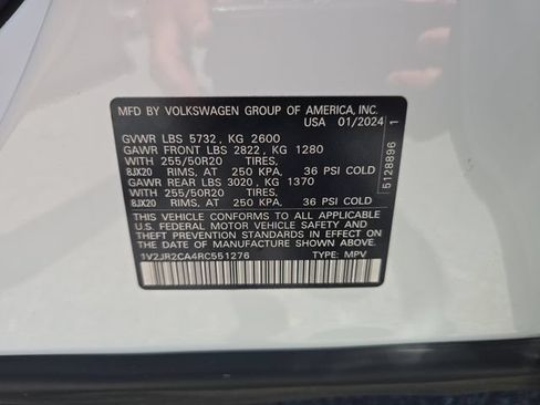 Used 2024 Volkswagen Atlas SE FWD image 33