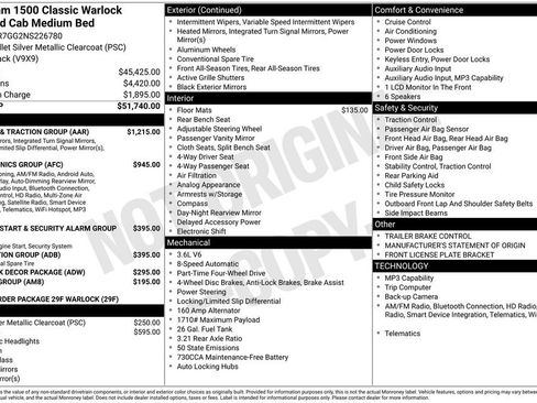Used 2022 RAM 1500 Classic Warlock w/ Trailer & Traction Group AWD/4WD image 35