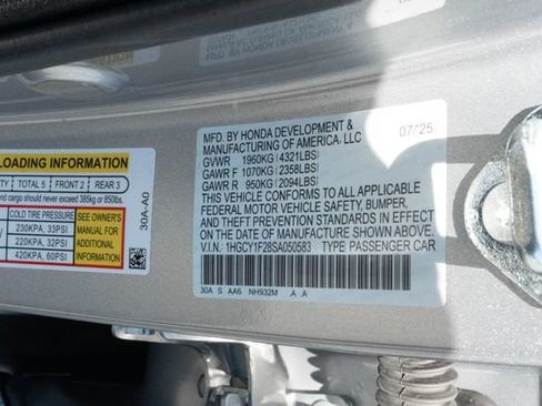 Certified 2025 Honda Accord LX image 6