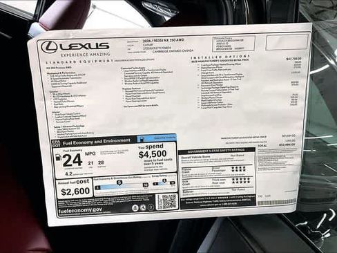 New 2026 Lexus NX 350 AWD w/ Premium Package image 14