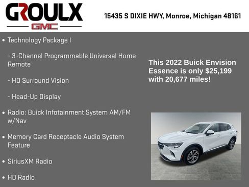 Used 2022 Buick Envision Essence w/ Technology Package I image 15