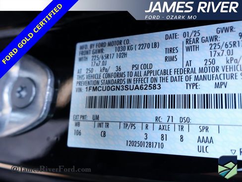 Certified 2025 Ford Escape Active image 39