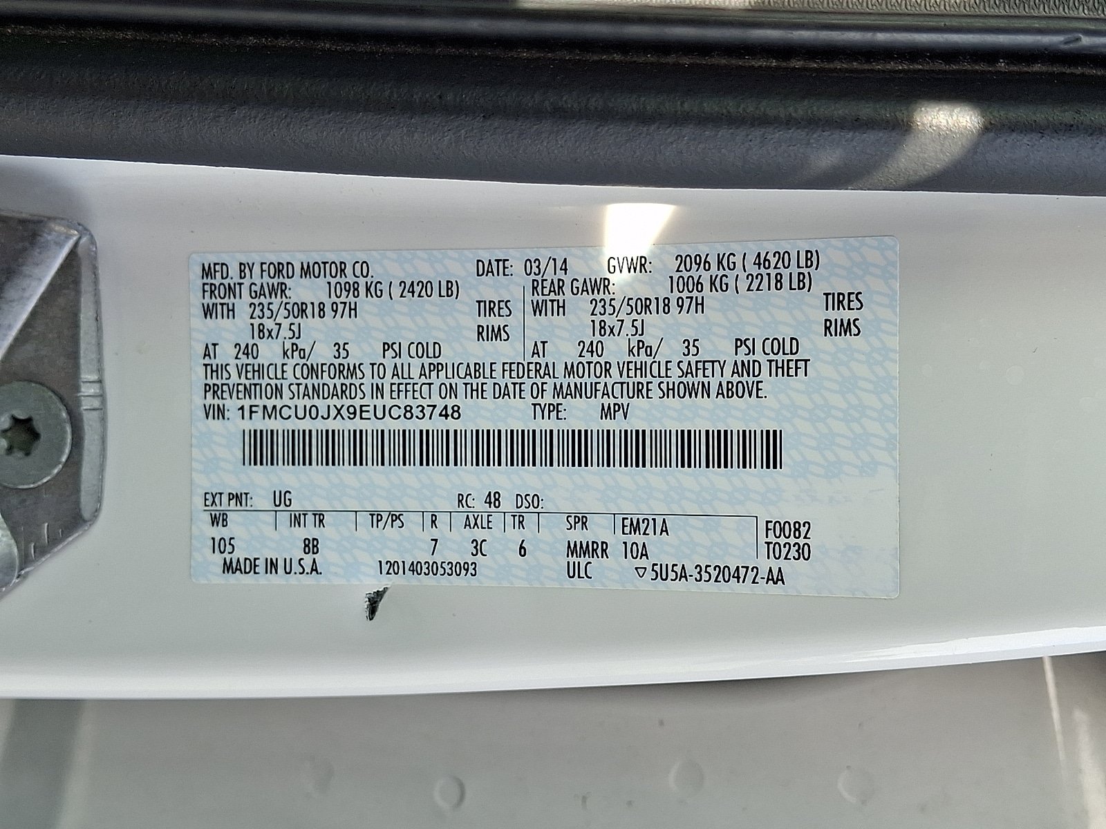 Used 2014 Ford Escape Titanium w/ Equipment Group 401A FWD image 27