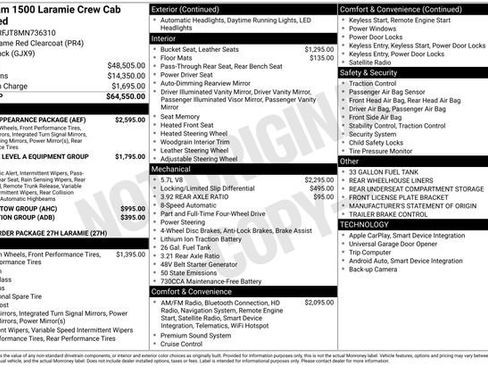 Certified 2021 RAM 1500 Laramie w/ Sport Appearance Package AWD/4WD image 18