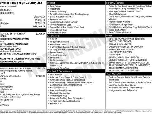 Used 2025 Chevrolet Tahoe High Country image 1