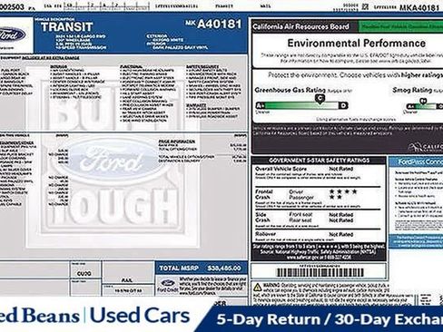 Certified 2021 Ford Transit 150 Low Roof w/ Exterior Upgrade Package image 15