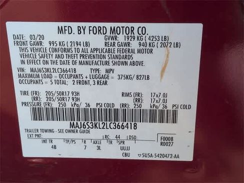 Used 2020 Ford EcoSport Titanium image 37