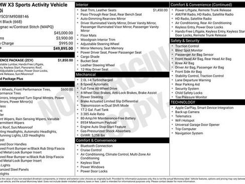 Used 2021 BMW X3 xDrive30i w/ Convenience Package image 5