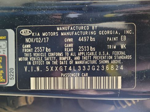 Used 2018 Kia Optima S w/ Panoramic Sunroof Package FWD image 33