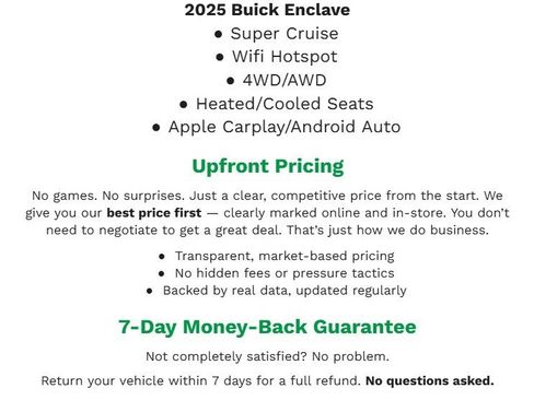 Certified 2025 Buick Enclave Avenir w/ Super Cruise Package image 2