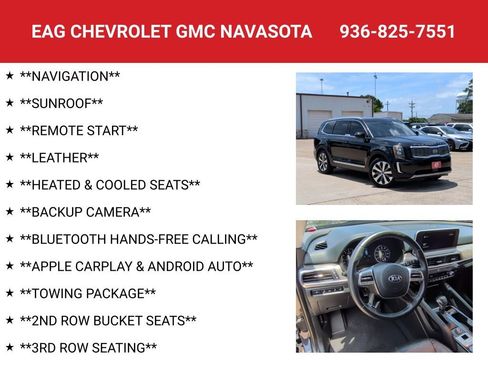 Used 2021 Kia Telluride EX w/ EX Premium Package FWD image 4