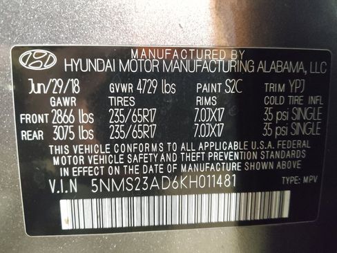Used 2019 Hyundai Santa Fe SE w/ Cargo Package FWD image 33