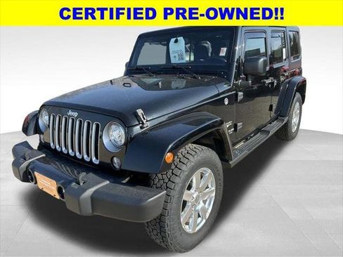 Certified 2017 Jeep Wrangler Unlimited Sahara w/ Connectivity Group AWD/4WD image 1