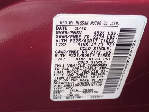 Used 2010 Nissan Rogue SL w/ Moonroof Pkg AWD/4WD image 28
